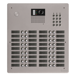EVI-GTV62CL/436 Platine aluminium HAUT-RISQUE audio/vidéo (GB2)   36 boutons 4 rangées + clavier