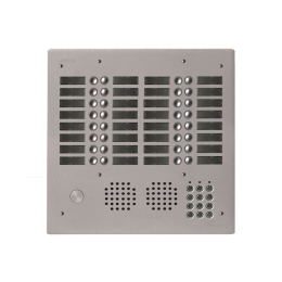 EVI-UHRCL4032 Platine aluminium HAUT-RISQUE audio 32 appels 4 rangées avec clavier