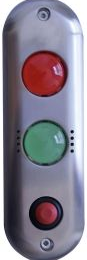 IZX-DSI200PB Platine d'appel et de signalisation R/V Buzzer 12/24V AC/DC IP 54 Bouton NO