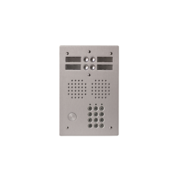 EVI-UHRCL2004 Platine aluminium HAUT-RISQUE audio 4 appels 2 rangées avec clavier