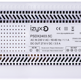 IZX-PSDX2403.5C Alimentation chargeur rail DIN 7M 230V AC / 24V DC (27,6V) / 3,5A