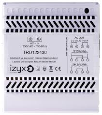 IZX-TRD122430 Transformateur rail DIN 5M 230V AC / 12/24V AC / 30VA (2,5A/1,25A)