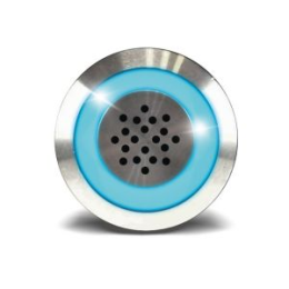 IZX-BZ19B12 Buzzer acier inoxydable diam. 19 mm 12V DC 85 dB à 30 cm Halo bleu (V)