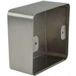 IZX-SSH200 Boîtier acier inoxydable 82,5 x 82,5 x 38/42 mm pour plaque 80 x 80 mm