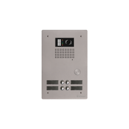 EVI-GTV62/204 Platine aluminium HAUT-RISQUE audio/vidéo  (GB2)  4 boutons 2 rangées