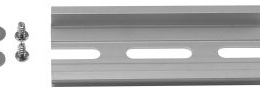 IZX-DR80WPB Rail DIN 80 mm pour boîtiers SBWP (avec vis de fixation)
