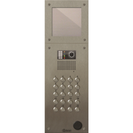 EVI-GTX6220 Platine inox PERFO-IV audio/vidéo  20 boutons. Tableau de noms indépendant (GB2)