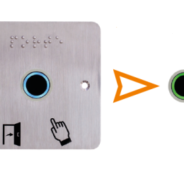 IZX-IRS19BP201 Capteur IR diam. 19 mm 12/24V DC Halo bleu/vert Buzzer Rel. temporisé + SSP201