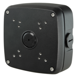 VDO-PFA121N-B Boite de connexions - Apte avec différentes caméras - Convient pour une utilisation en extérieur - Installation dans un plafond ou un mur - Couleur noir - Passage de câble