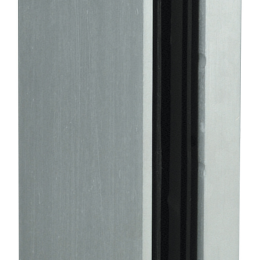 CDV-UBKU Kit En U Pour Montage De Contre-Plaque Sur Porte En Verre