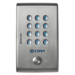 CDV-KCIEN Digicode® Inox + Bouton Poussoir - 2 Relais