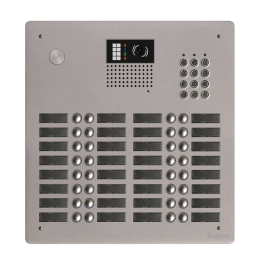 EVI-GTV62CL/432 Platine aluminium HAUT-RISQUE audio/vidéo  (GB2)  32 boutons 4 rangées + clavier