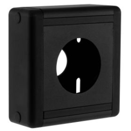 IZX-AH808028 Boîtier noir aluminium / ABS 80 x 80 x 28 mm pour IRS38, IRS38B et IRS38TL