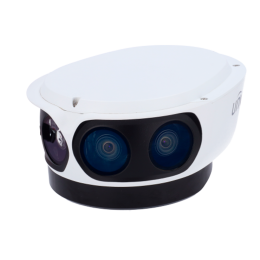 UNV-IPC8542ER5-DUG Caméra IP Panoramique 12 Mégapixels (4096x1800) - Gamme Pro - 1/1.8" ; Progressive Scan CMOS - Objectif 4.2 mm | 4 Objectifs - IR 50 m | Alarmes - Interface WEB, CMS, Smartphone et NVR