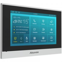 AKU-C313W Moniteur SIP d'intérieur avec écran 7'' et wifi (Version Linux), Façade plastique