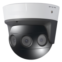 Caméra panoramique IP 16 Mpx 4 Objectifs 1/1.8 Progressive Scan CMOS Objectif 2.8 mm IR LEDs Portée 20 m Vue panoramique 180º Función People Density