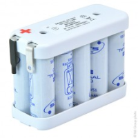 Batterie Pack Accu avec Flasque, SAFT 10VTAA, 12V 600mAH