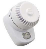 Dispositif sonore d'alarme feu avec Flash EN54-3/ EN54-23 Boitier Blanc /Flash rouge position de montage WALL 18v à 60v W-2,4-2,5 à W-2,4-7,5