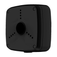 Boite de connexions - Pour caméras compactes ou dômes - Convient pour une utilisation en extérieur - Installation dans un plafond ou un mur - Couleur noir - Passage de câble