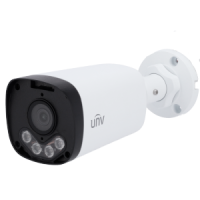 Caméra IP 5 Megapixel Gamme Prime Objectif 6 mm / WDR Portée des LEDs IR 80 m | Microphone intégré Algorithme IA | Évite les fausses alarmes Interface WEB, CMS, Smartphone et NVR