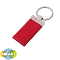 Badge porte-clés en cuir rouge * mifare *- compatible avec A500 PLUS (existe en noir AVS-TOYLN)