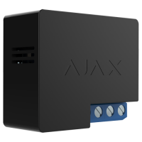 Ajax - Relais de contrôle à distance contact sec - Bidirectionnel - Sans fil 868 MHz Jeweller - Capacité espace libre 1000 m - Alimentation d'entrée 7~24 V DC - Puissance maximale jusqu'à 3 kW -