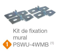 Kit de fixation mural pour PSW et PSWB