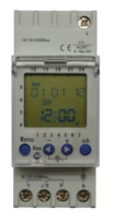 Horloge digitale hebdomadaire 12v ac/dc 1 contact inverseur (44 pas)