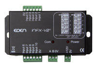 Module d'extention INFX 10 entrées TOR Communication sur BUS RS485 jusqu'a 10 modules INFX par centrale. Alim 12Vdc non fourni