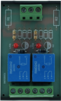 module relais rail din 2 relais 12vac inverseur co/no/nf pouvoir de coupure max. 250vac / 10a - 30vdc / 10a