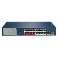 Switch PoE 16 ports PoE + 2 Uplink RJ45 Vitesse 10/100/1000 Mbps Jusqu'à 135W au total pour tous les ports Fontions: Ai VLan/Ai QOS/Ai Extend/Ai PoE/li> Norme IEEE802.3at (PoE) / af (PoE+)