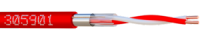 CABLE  LY9ST/SYT+1PAWG20 rouge en touret de 500m (C2 écranté)