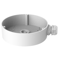 Boite de connexions - Pour caméras dôme Convient pour une utilisation en extérieur Installation dans un plafond ou un mur Couleur blanche Passage de câble