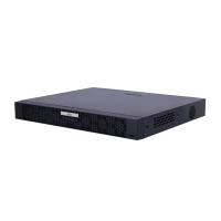 Enregistreur NVR pour caméra IP Gamme Prime 16 CH vidéo / 16 ports PoE Résolution maximale 8Mpx Bande passante 320 Mbps Supporte 2 disques durs