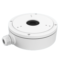 Boite de connexions - Pour caméras dôme - Convient pour une utilisation en extérieur - Installation dans un plafond ou un mur - Couleur blanche - Passage de câble