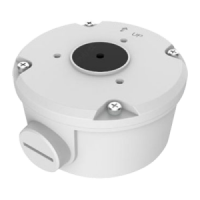 Boîtier de connexion pour caméras bullet Alliage d'aluminium 40 mm (H) x 144.8 mm (diamètre de base)