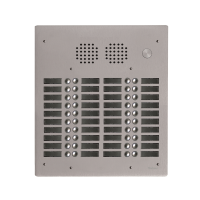 Platine aluminium HAUT-RISQUE audio 40 appels 4 rangées