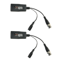 Émetteur Récepteur passif par paire SAFIRE - Optimisé pour HDTVI et HDCVI - 1 canal de vidéo et alimentation - Passif, connecteur RJ45, BNC et Jack - Portée: 180 ~ 450 m - 2 unités