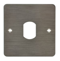 Plaque acier inoxydable 80 x 80 mm perçage tête VIGIK / T25