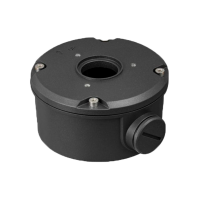 Boîtier de connexion Couleur Noir pour caméras bullet Alliage d'aluminium 40 mm (H) x 144.8 mm (diamètre de base)