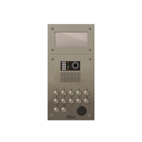 Platine inox PERFO-IV audio/vidéo  12 boutons. Tableau de noms indépendant (GB2)