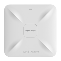 Point d'accès Reyee Wifi 6 802.11AX double bande 2,4 et 5 GHz  802.11a/b/g/n/ac/ax - 3000 Mbps Technologie MIMO - 2 antennes 3 dBi intégrées -160 MHz -1 port Ethernet MultiGigabit + 1 port Gigabit - 0 à 40 ºC Alimentation PoE+