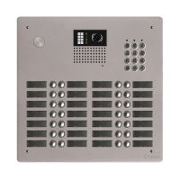Platine aluminium HAUT-RISQUE audio/vidéo  (GB2)  28 boutons 4 rangées + clavier