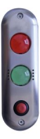 Platine d'appel et de signalisation R/V Buzzer 12/24V AC/DC IP 54 Bouton NO