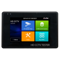 Testeur CCTV Multifonctionne de poignet l - Accepte caméras HDTVI/ HDCVI/AHD/CVBS et IP jusqu'a 4K - Écran LCD couleur 4" tactile