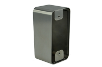 Boîtier acier inoxydable 42 x 87 x 38/42 mm pour plaque 39,5 x 84,5 mm