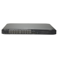 Switch Reyee PoE Cloud Administrable L2 24 ports PoE 802.3af/at + 2 SFP 24 RJ45 10/100/1000Mbps + 2 SFP 10/100/1000 30W par port 802.3af/at / Maximum 370W VLAN/Port Isolation/Loop Detection Port Speed Limit POE Etendu (250m)