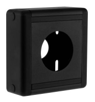 Boîtier noir aluminium / ABS 80 x 80 x 28 mm pour IRS38, IRS38B et IRS38TL