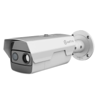 Caméra thermique DUAL  IP Safire - 160x120 VOx | Objectif 7mm - Capteur Optique 2Mpx - Sensibilité thermique ?50mK - Détection d'incendie et d'alarme - Intervalle de mesure -20° - 150° a +- 8°
