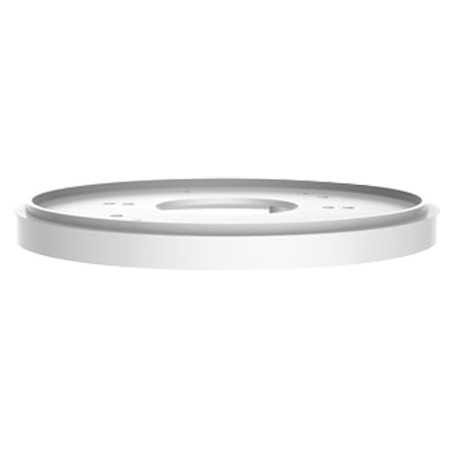 Adaptateur - Pour caméras dome - Alliage d'aluminium - Couleur blanche - Passage de cable